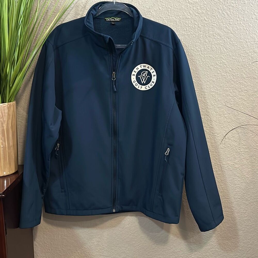 RB19 Crossland navy bentwater golf club full zip jacket size large